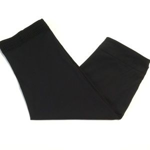 Dana Buchman Capri Pants Black Slimming Mid Rise